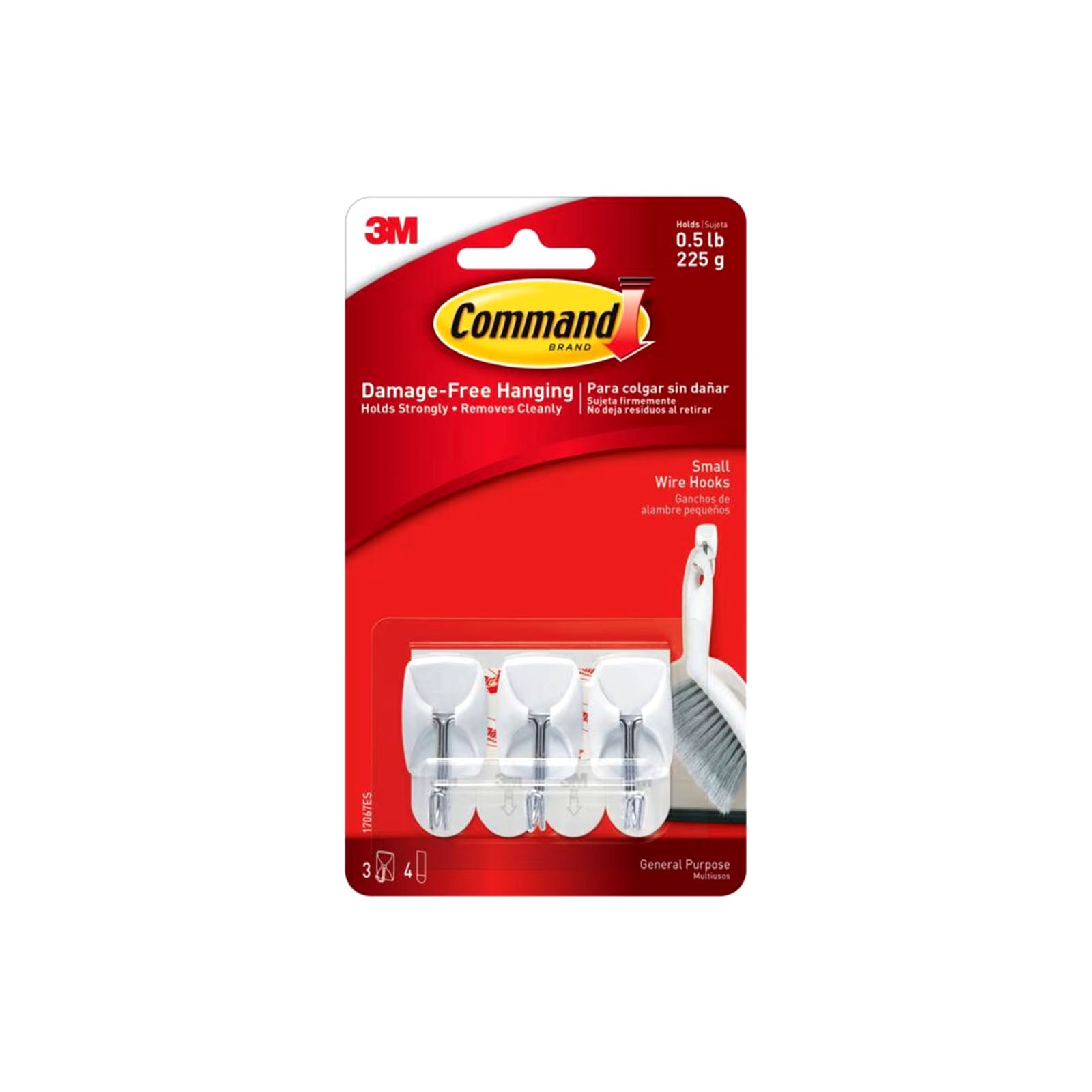 Command Wire Hook (Small) 3HK+4ST 1pack