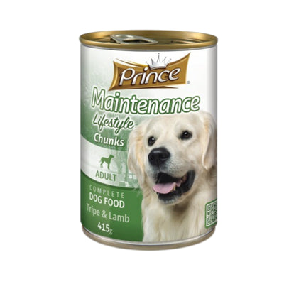 Prince Tripe & Lamb Dog Food 1230g