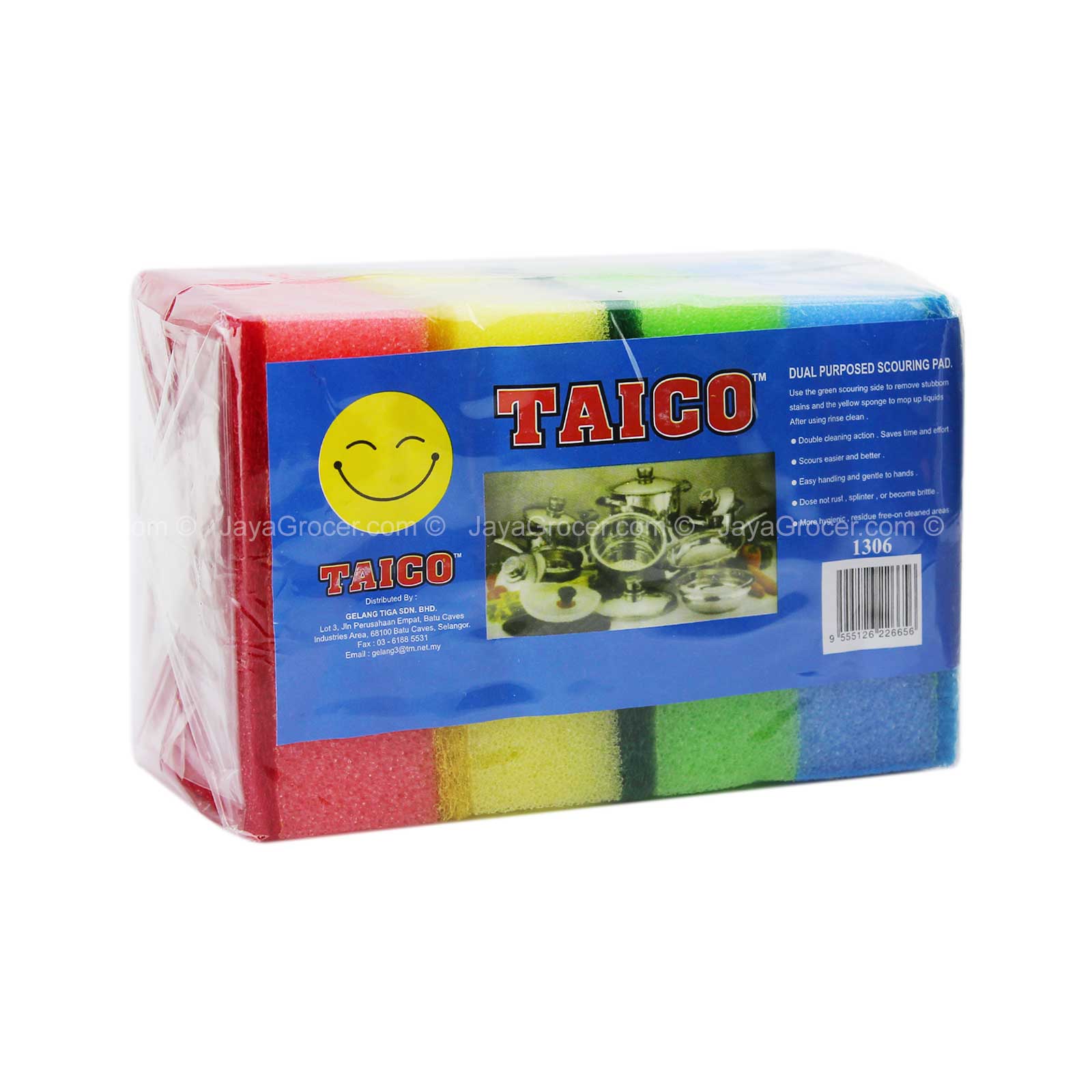 Taico Colour Scouring Pad 1306 4pcs/pack
