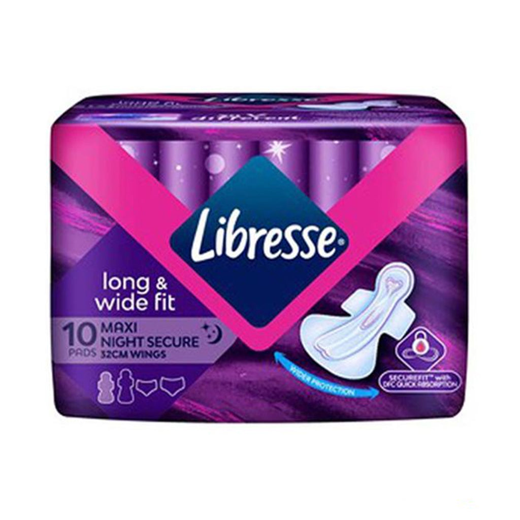 Libresse Maxi Night Secure Wing Pads 10pcs/pack
