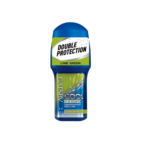 Gatsby Cool Shock Lime Green Roll-On Deodorant 60ml