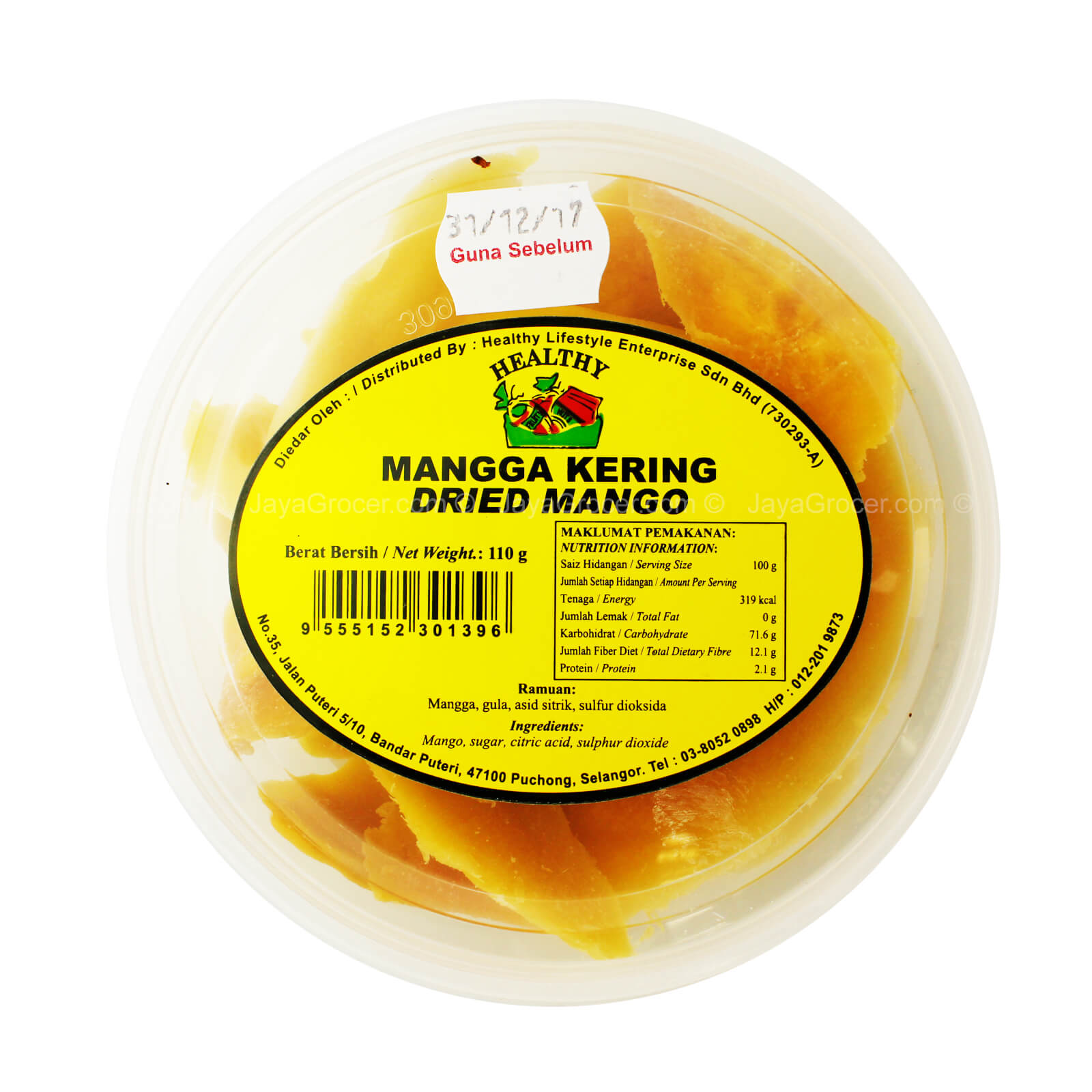 Healthy Dried Mango 110g