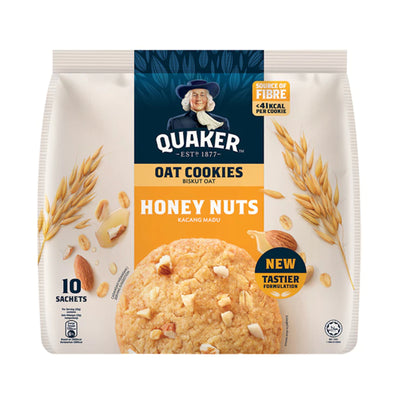Quaker Oat Honey Nut Cookies 25g x 10