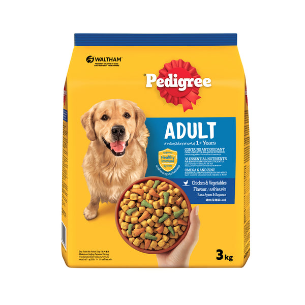 Pedigree Chicken and Vegetable Dry Dog Food 3kg (highest price)