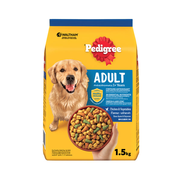 Pedigree Chicken and Vegetable Dry Dog Food 1.5kg (highest price)