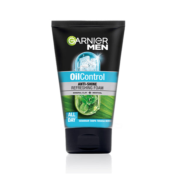 Garnier Men Turbo Light Oil Control Anti-Shine Brightening Cooling Foam 100ml (highest price)