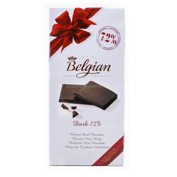 Belgian Dark 72% Dark Chocolate Bar 100g (highest price)