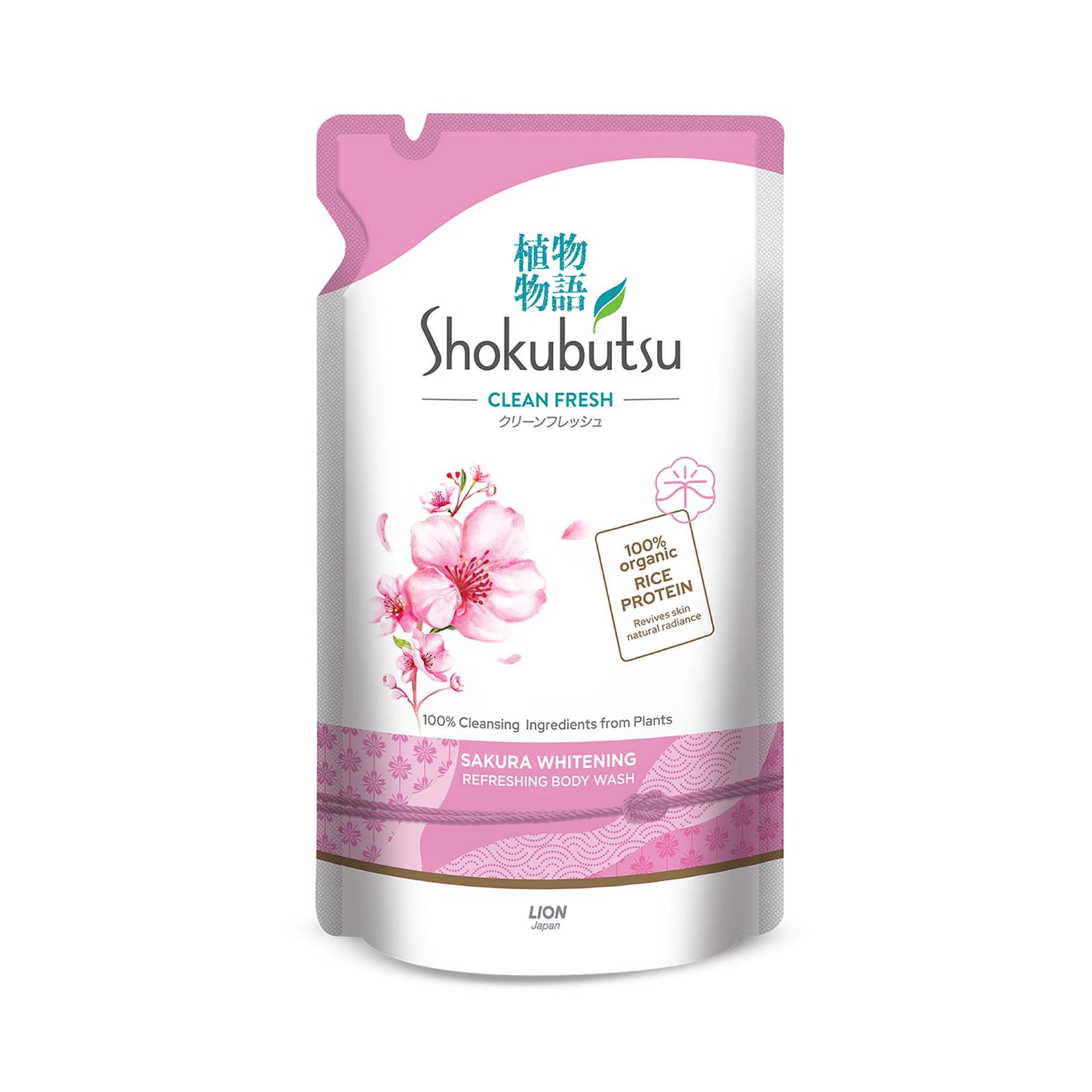 Shokubutsu Sakura Whitening Clean Fresh Shower Foam 500g