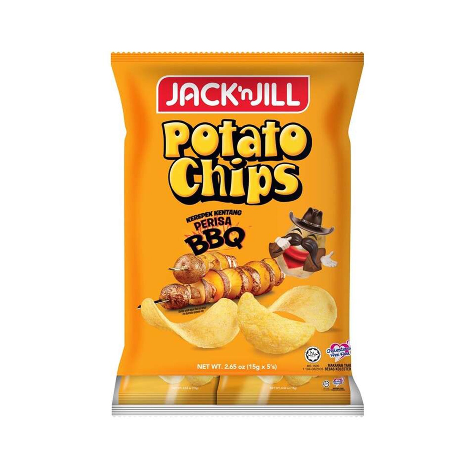 Jack and Jill Barbecue Potato Chips 15g x 5