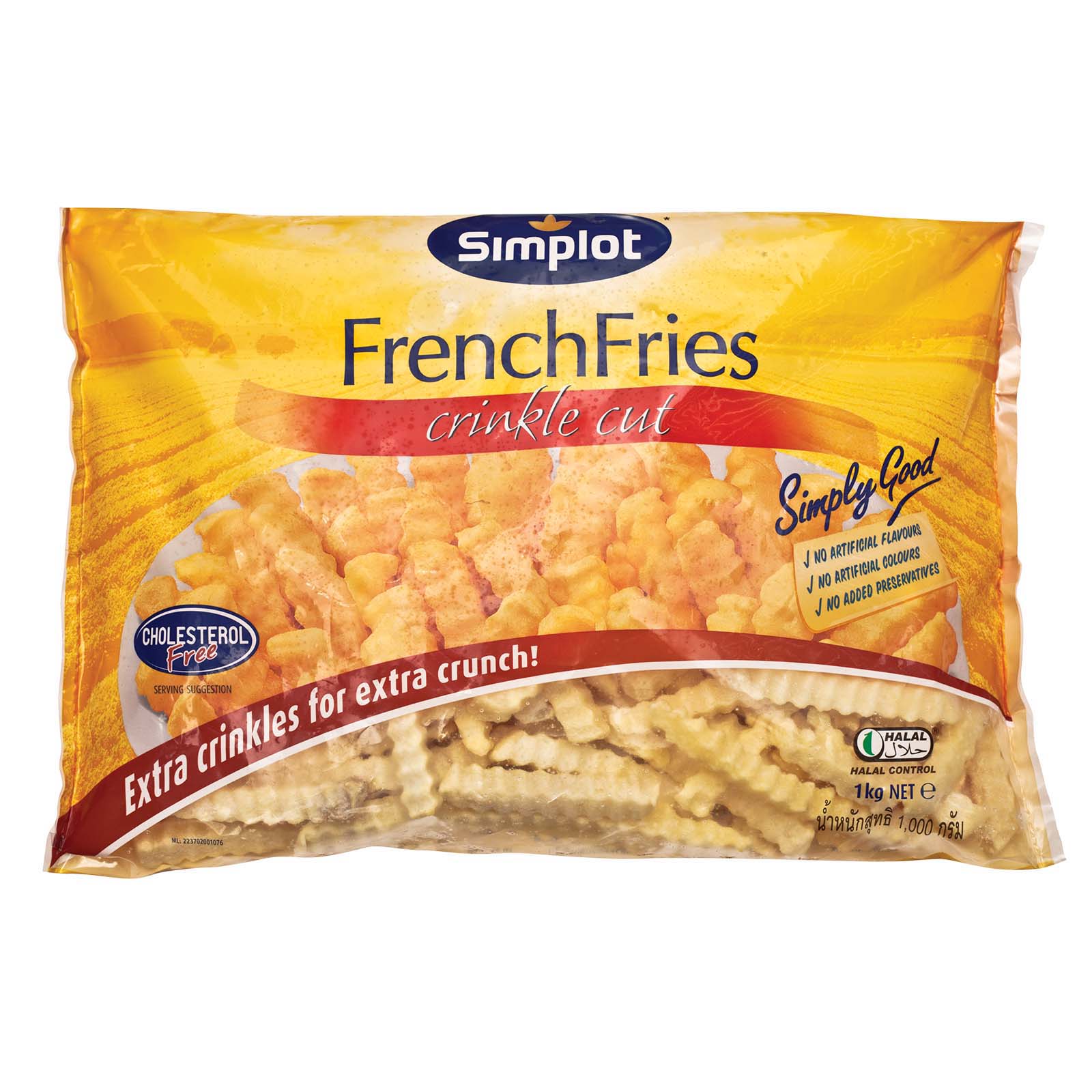 Simplot Rustic Fries Simplot French Fries Crinkle Cut 1kg – Jaya Grocer | Plaza Jelutong