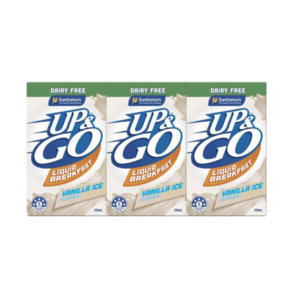 Sanitarium Up and Go Liquid Breakfast Vanilla Ice Flavor 250ml x 3