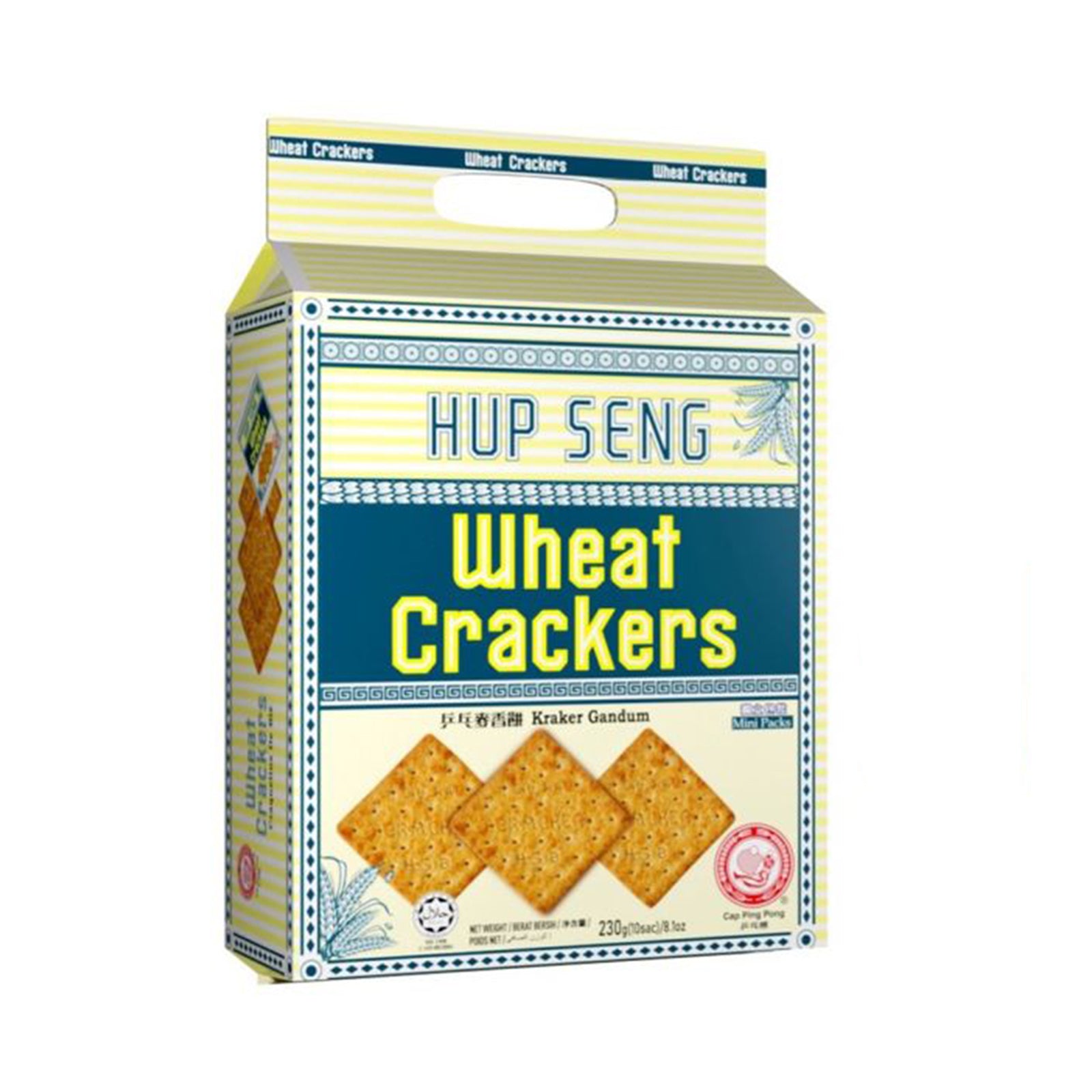 Ping Pong Wheat Crackers 230g
