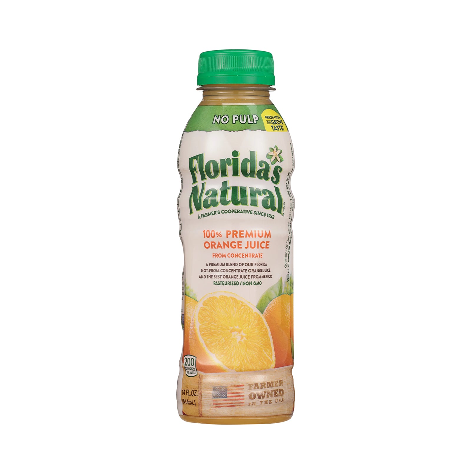 Florida’s Natural Premium No Pulp Orange Juice 414ml