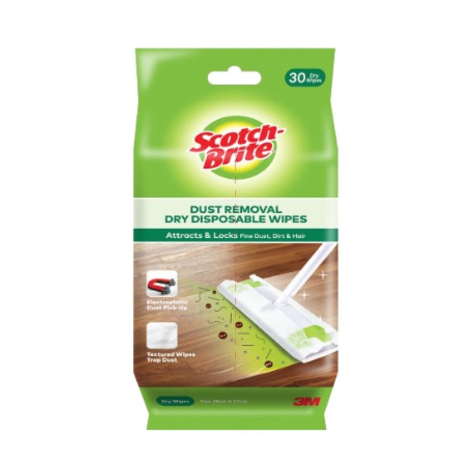 3M Scotch Brite Easy Sweeper Wet Disposable Wipes Refill 1pack