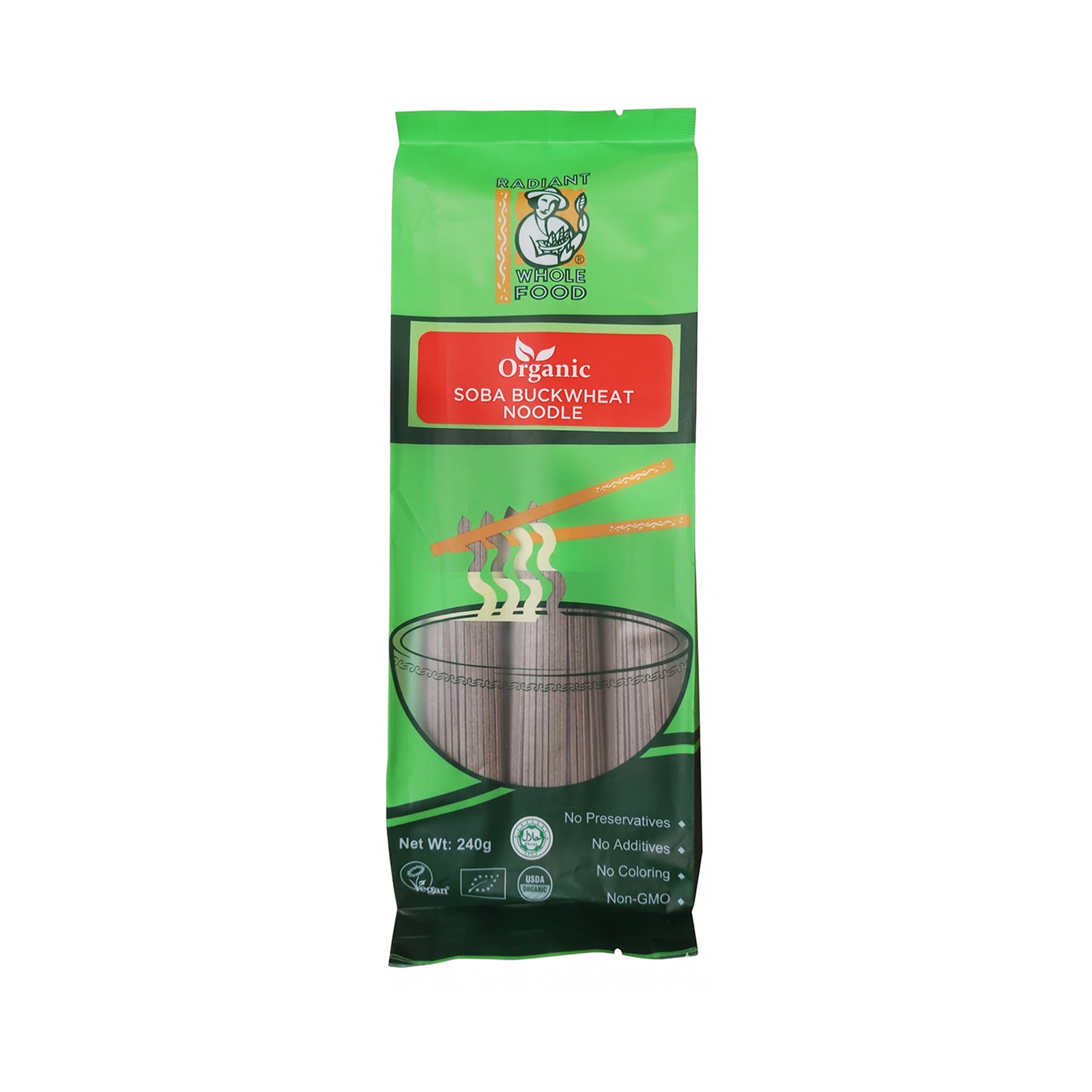 Radiant Organic Soba Buckwheat Noodle 240g
