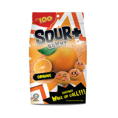 Lot 100 Sour Plus Orange Gummy 95g