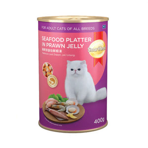 Smart Heart Cat Food Seafood Platter In Prawn in Jelly 400g