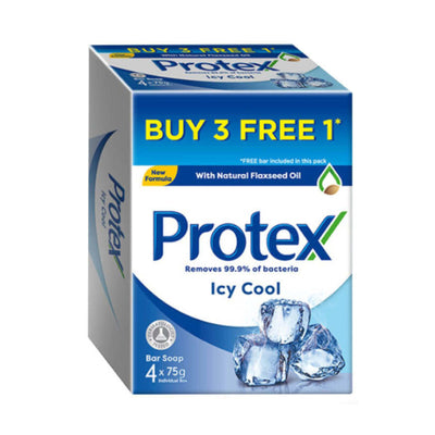 Protex Icy Cool Antibacterial Bar Soap 75g