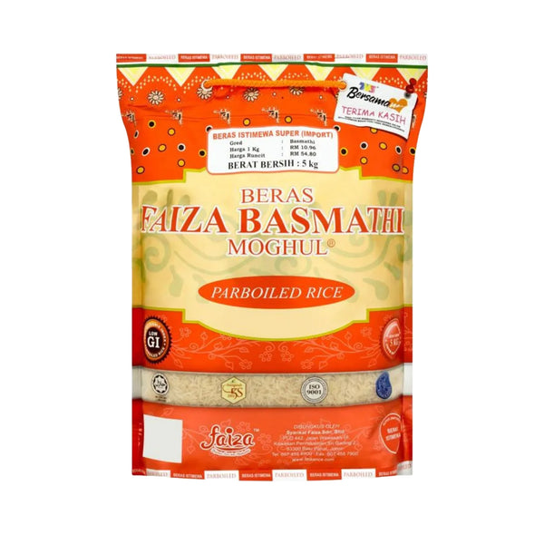 Beras Faiza Basmathi Moghul Parboiled Rice 5kg (highest price)