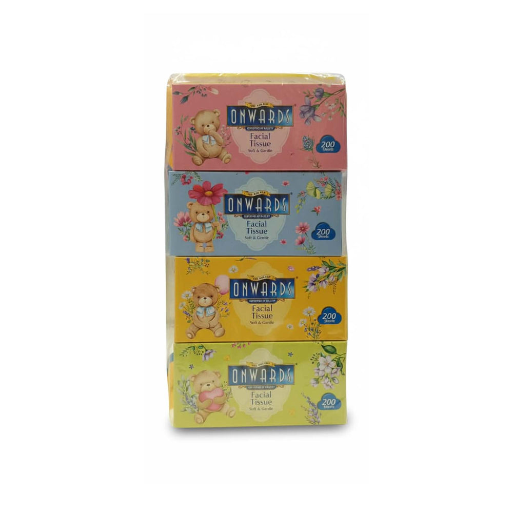 Onwards Facial Tissue 200pcs x 4