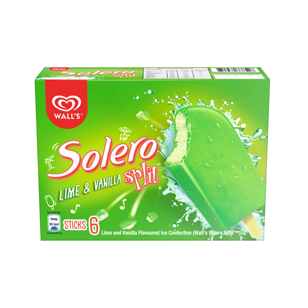 Wall's Solero Split Lime Ice Cream 64ml x 6 (highest price)