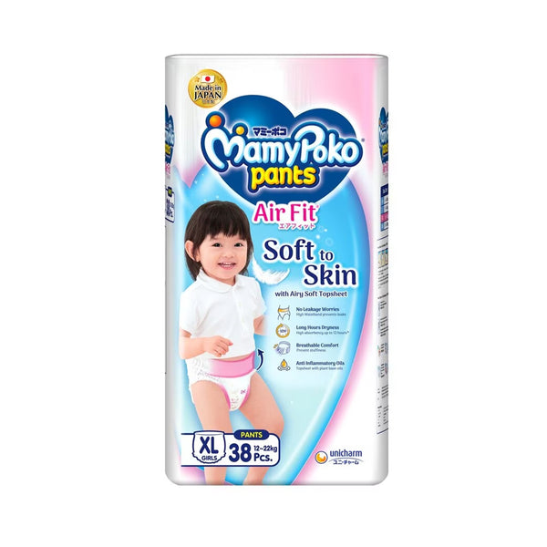 Mamy Poko Air Fit Pants Girl Diapers (Extra Large) 38pcs/pack (highest price)