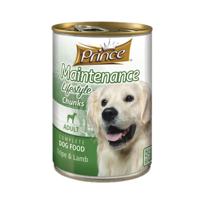 Prince Tripe & Lamb Dog Food Can 400g