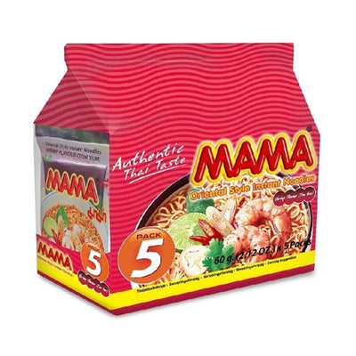 Mama Tom Yum Shrimp Flavour Instant Noodles 60g x 5