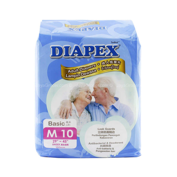 Diapex Adult Diapers (Medium) 10pcs/pack (highest price)