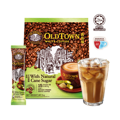 Old Town Cane Sugar Instant 3in1 Premix White Coffee 32.5g x 15