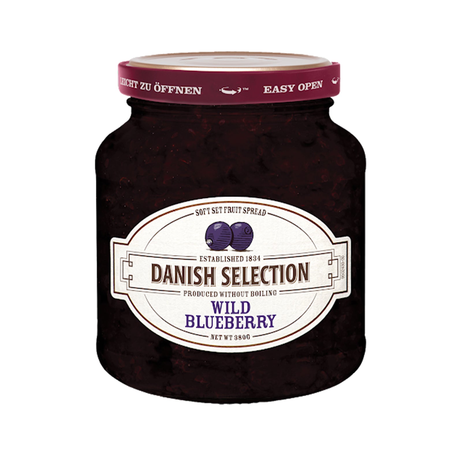 Danish Selection Wild Blueberry Jam 380g
