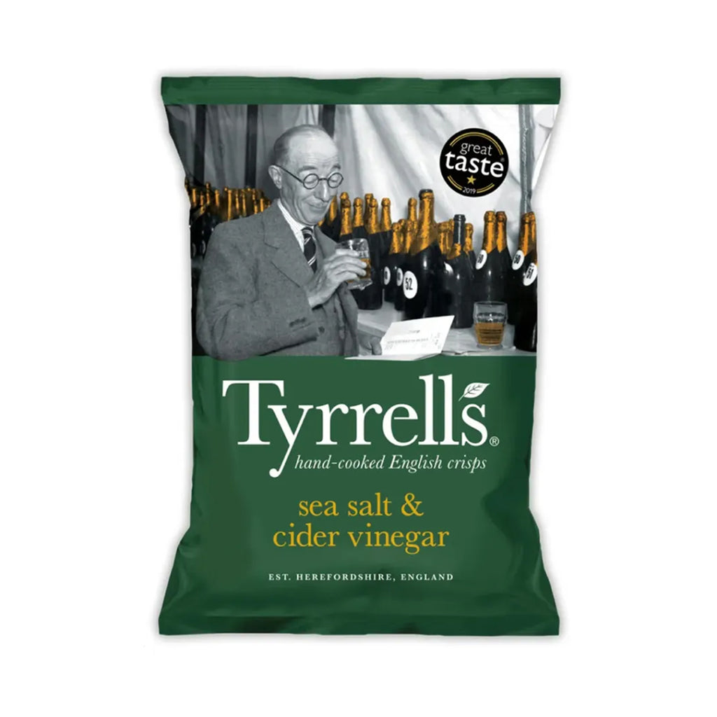 Tyrrell's Sea Salt and Cider Vinegar Potato Crisps 150g