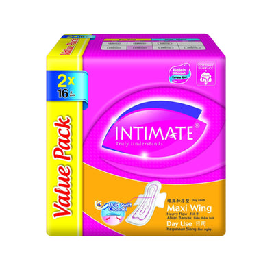 Intimate Daylite Maxi Wing Sanitary Pads 16pcs x 2