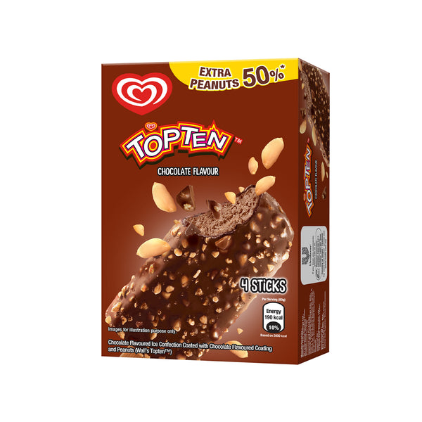 Walls Top Ten Chocolate Multipack 73ml x 4