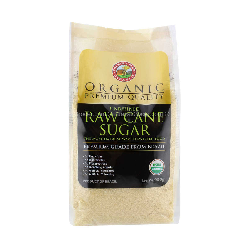 Country Farm Organics Certified Organic Raw Cane Sugar 900g