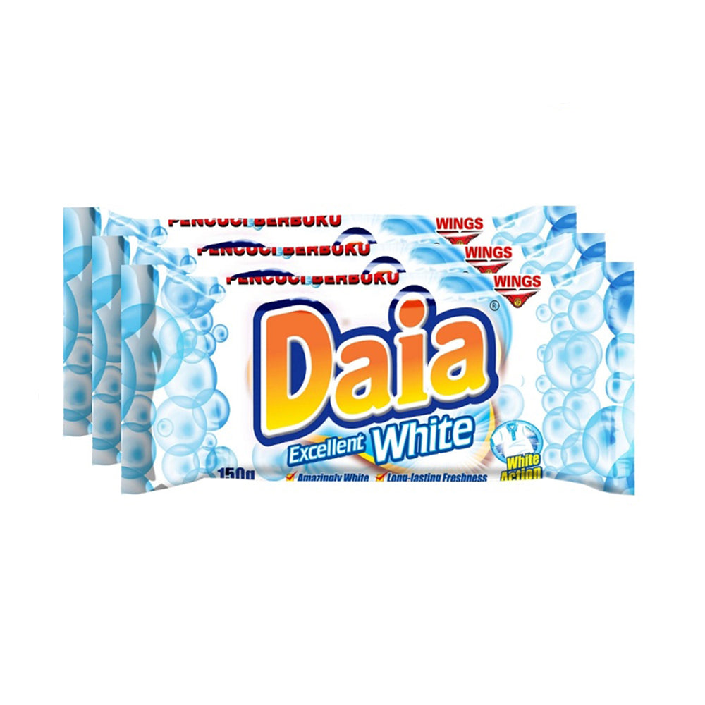 Daia Laundry Bar Detergent White 150g x 3