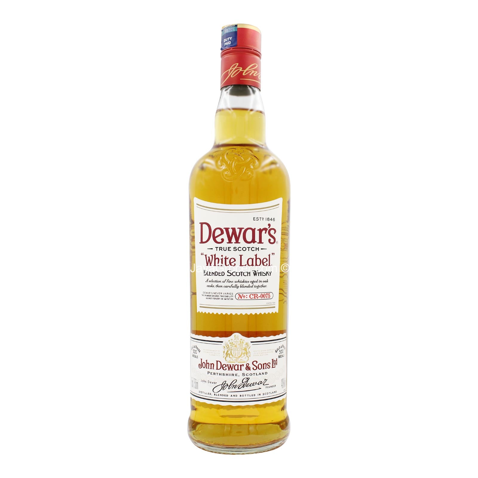Dewars White Label Blended Scotch Whisky 750ml