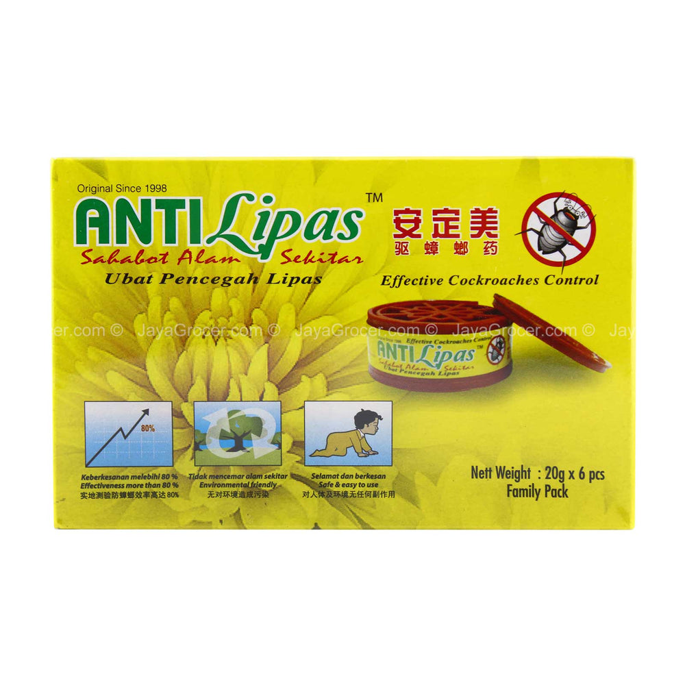 Antilipas Cockroach Repellent 20g x 6