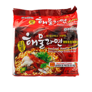 Paldo Iloom Spicy Seafood Ramen Instant Noodles 120g x 5