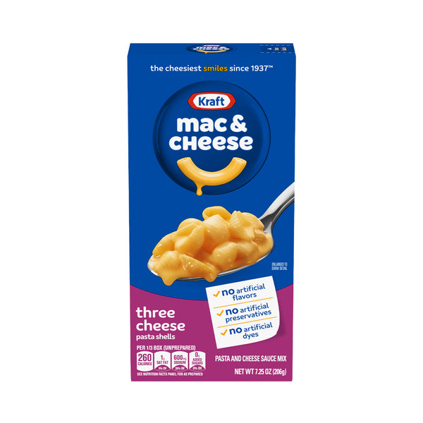 Kraft Macaroni and Cheese Dinner 3 Cheese Flavour 206g (highest price)