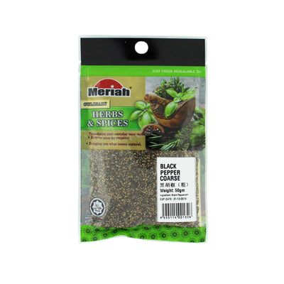 Meriah's Black Pepper Ground 50g
