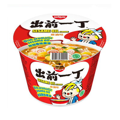 Nissin Instant Noodle Bowl with Sesame Oil Flavour Soup Base 110g
