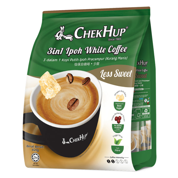 Chek Hup 3-in-1 Instant White Coffee (Less Sweet) 35g x 12