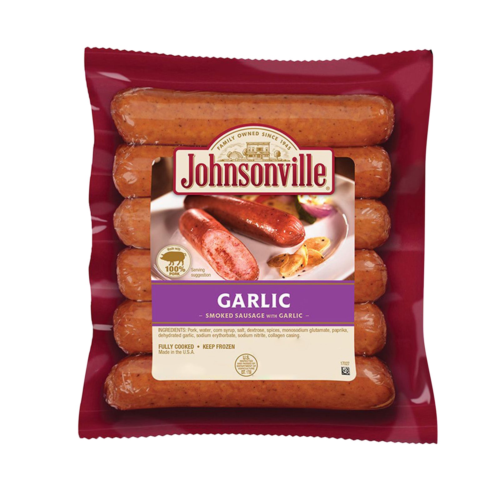 [NON-HALAL] Johnsonville Smoked Sausages with Garlic 360g