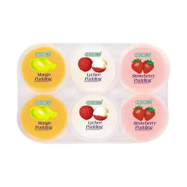 Cocon Nata De Cocon Pudding Mixed 80g x 6