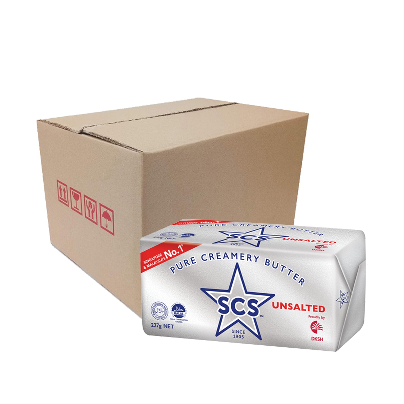 SCS Unsalted Butter Block 227g