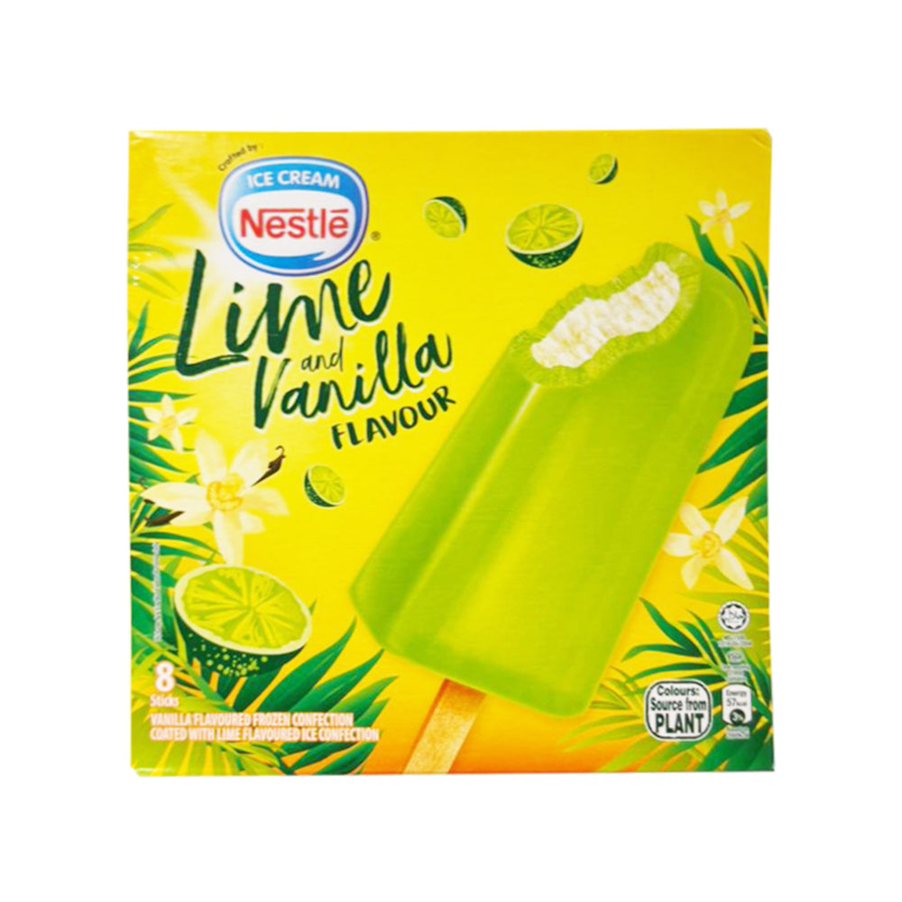 Nestle Tropicana Lime and Vanilla Flavoured Ice Cream 70ml x 8