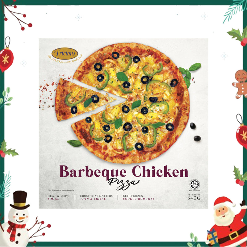 Tricious 9.5 Inch BBQ Chicken Pizza 340g