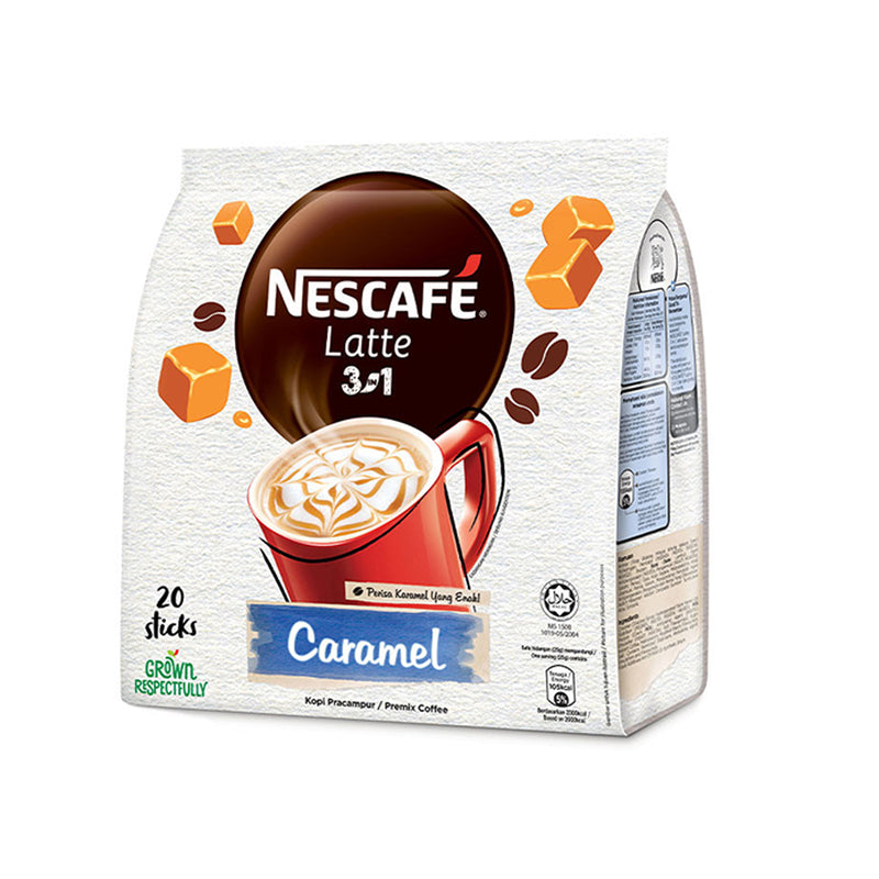 Nescafe 3-in-1 Latte Caramel Coffee 25g x 20