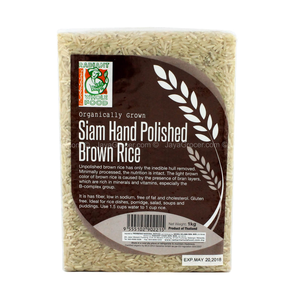 Radiant Orgn Siam Brown Rice1Kg